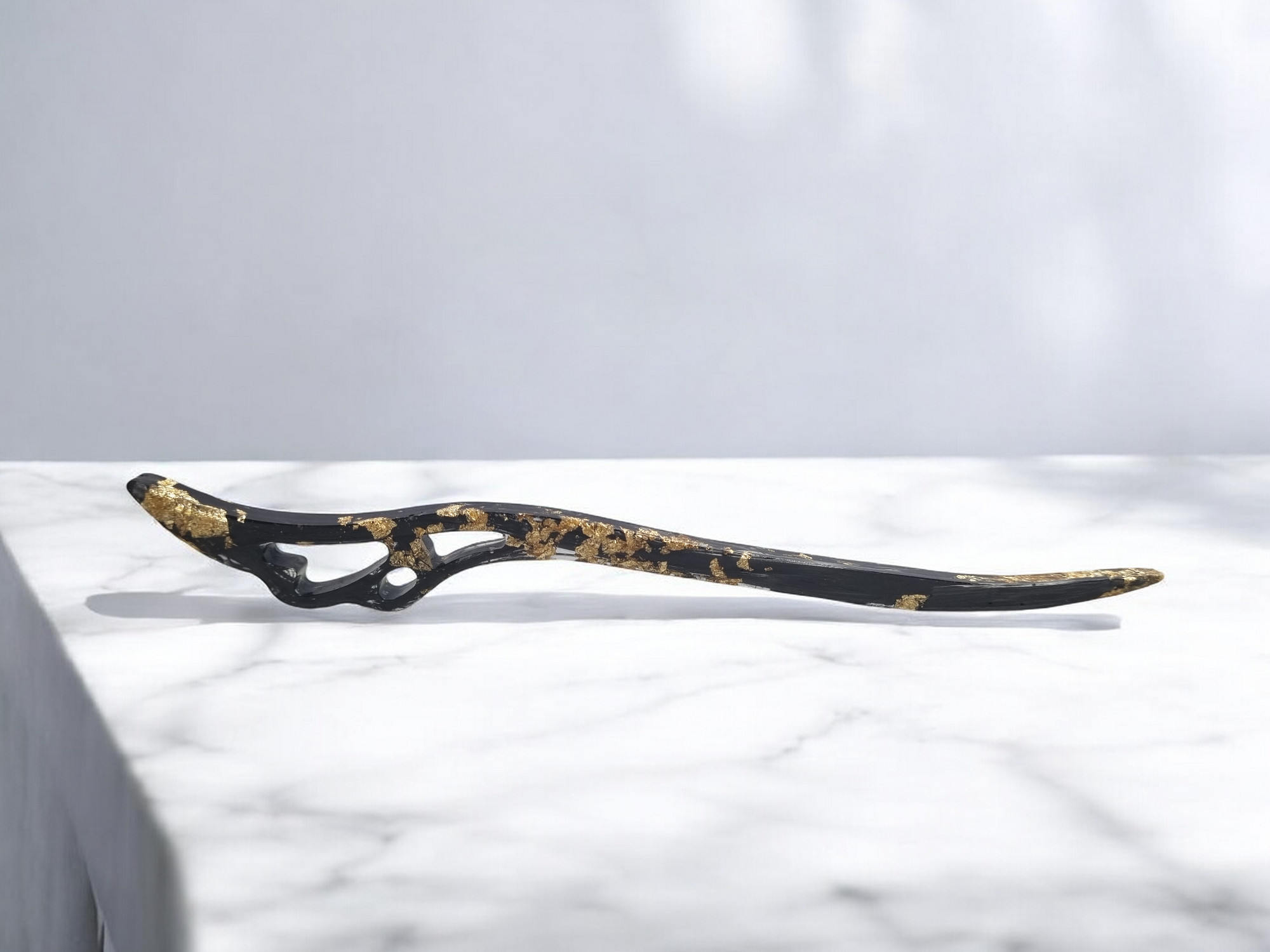 Fairy Hair Pin (Forged Carbon & Gold)